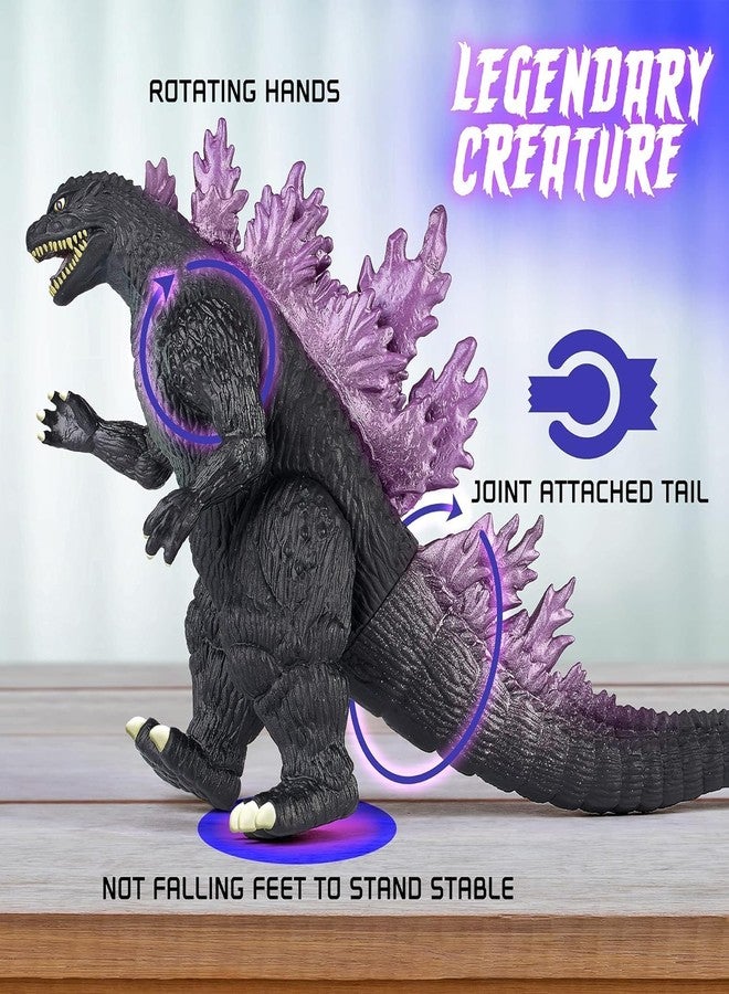 FUNFOB Dinosaur Figure Width-32cm Jumbo Dinosaur Toy Realistic Dinosaur Action Figure Educational Wild Animal Toys for Boys & Girls | God-Zilla Medium Purple Dino - Image 4